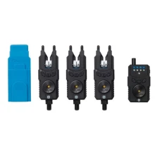PROLOGIC - Sada signalizátorů LTD Custom SMX MKII Bite Alarm W Covers Set 3+1 Blue