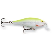 RAPALA - Wobler Shallow Shad Rap Silver Fluorescent Chartreuse 9 cm 12 g
