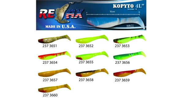 RELAX KOPYTA - Relax kopyto nástraha na přívlač RK4 - L 10 cm 1 ks / bal10 ks Barva 3655 - 1 ks z balení