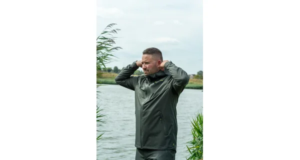 RIDGEMONKEY - Bunda APEarel ThermaPro Waterproof Shell Coat Green vel. 2XL