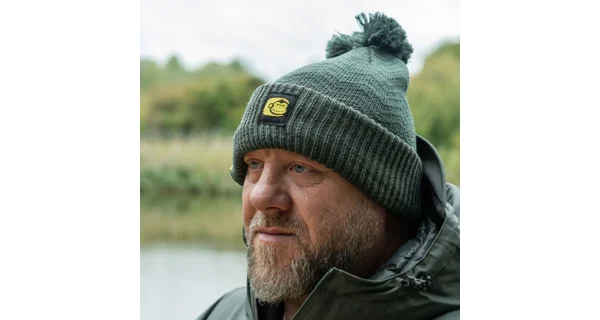 RIDGEMONKEY - Čepice APEarel ThermaPro Waterproof Bobble Hat Green