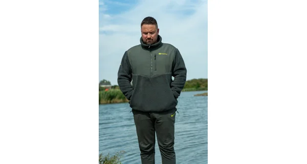 RIDGEMONKEY - Fleecová bunda APEarel ThermaPro Sherpa Fleece Green vel. S
