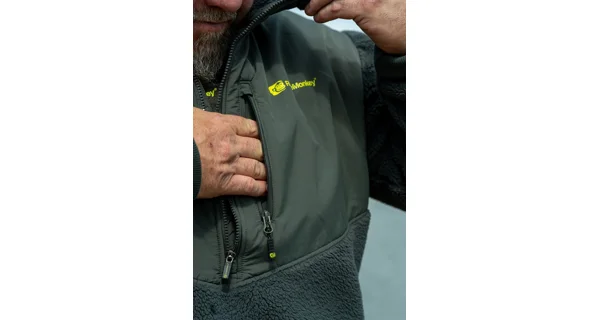 RIDGEMONKEY - Fleecová bunda APEarel ThermaPro Sherpa Fleece Green vel. S