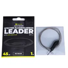 RIDGEMONKEY - Fluorocarbon Uni Lead Clip Leader Silt Black 20,4 kg 1 m