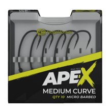 RIDGEMONKEY - Háček Ape-X Medium Curve Barbed Velikost 4 10 ks RIDGEMONKEY - Háček Ape-X Medium Curve Barbed Velikost 4 10 ks