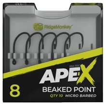 RIDGEMONKEY - Háčky Ape-X Beaked Point Barbed vel. 8 10 ks