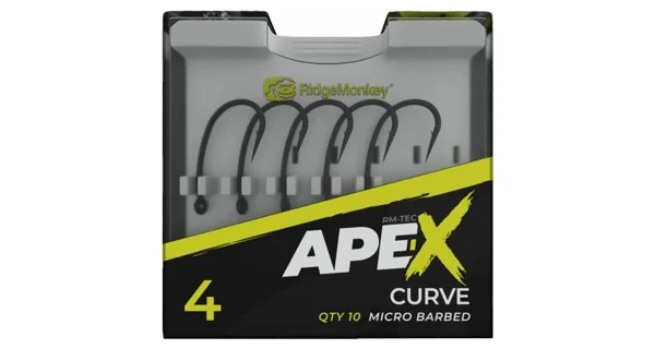 RIDGEMONKEY - Háčky Ape-X Curve Barbed vel. 6 10 ks
