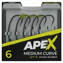 RIDGEMONKEY - Háčky Ape-X Medium Curve Barbed vel. 4 10 ks
