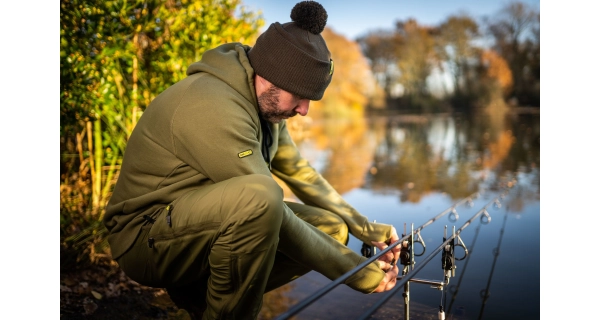 RIDGEMONKEY - Kalhoty Apearel Dropback Heavyweight Trousers Green/velikost XXL