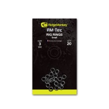 RIDGEMONKEY - Kroužek RM-Tec Rig Rings Small 3 mm 20 ks