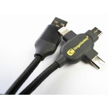 RIDGEMONKEY - Napájecí kabel Vault USB-A to Multi Out Cable 2 m
