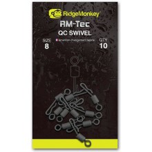 RIDGEMONKEY - Obratlík RM-Tec Change Swivel vel. 8 10 ks