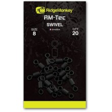 RIDGEMONKEY - Obratlík RM-Tec Swivel velikost 8 20 ks