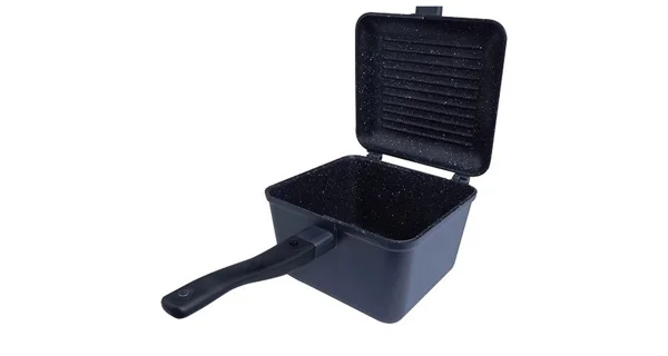 RIDGEMONKEY - Pánev Connect Deep Pan and Griddle Granite Edition