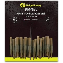 RIDGEMONKEY - Převlek : RM-Tec anti tangle sleeves 25 mm hnědý 25 ks