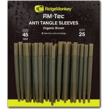 RIDGEMONKEY - Převlek RM-Tec Anti Tangle Sleeves 45 mm hnědý 25 ks