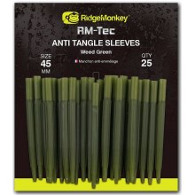 RIDGEMONKEY - Převlek RM-Tec Anti Tangle Sleeves 45 mm zelený 25 ks