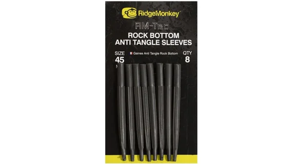 RIDGEMONKEY - Převlek Rock Bottom Tungsten Anti Tangle Sleeves Long 45 mm