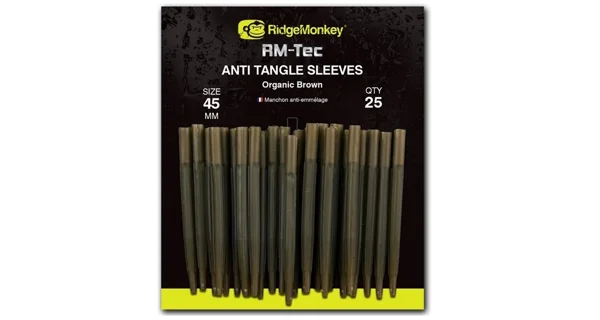 RIDGEMONKEY - Převleky proti zamotání Connexion Anti Tangle Sleeves Weed Green Long