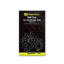 RIDGEMONKEY - Rychlovýměnný klip RM-Tec Change Hooklink Clip Small 20 ks