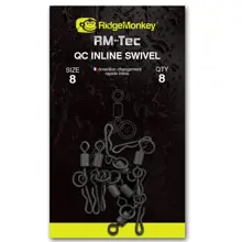 RIDGEMONKEY - Rychlovýměnný obratlík Connexion QC Inline Swivel vel. 8 8 ks