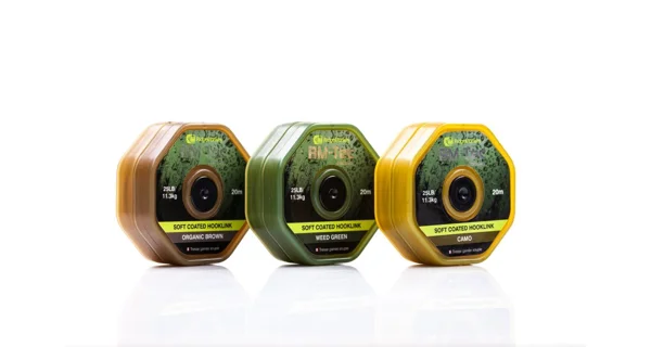 RIDGEMONKEY - Šňůra RM-Tec Soft Coated Hooklink 20 m 25 lb Zelená