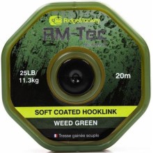 RIDGEMONKEY - Šňůra RM-Tec Soft Coated Hooklink 20 m 25 lb Zelená