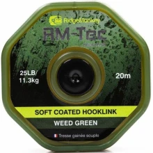 RIDGEMONKEY - Šňůra RM-Tec Soft Coated Hooklink 20 m 25 lb Zelená