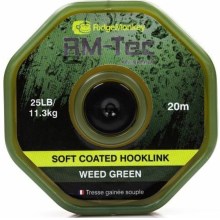 RIDGEMONKEY - Šňůra RM-Tec Soft Coated Hooklink 20 m 35 lb Zelená