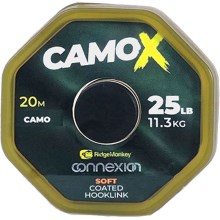 RIDGEMONKEY - Šňůrka Connexion CamoX Soft Coated Hooklink 25lb 20m