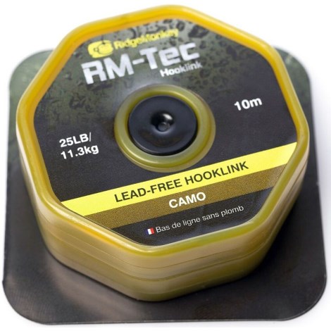 RIDGEMONKEY - Šňůrka RM-Tec Lead Free Hooklink 25 lb 10 m Camo