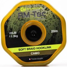 RIDGEMONKEY - Šňůrka RM-Tec Soft Braid Hooklink 25 lb 20 m Camo