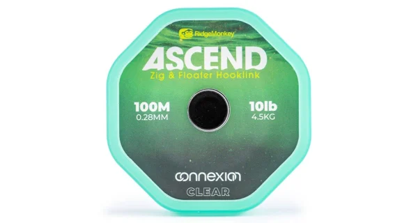 RIDGEMONKEY - Vlasec Ascend Zig and Floater Hooklink 0,28 mm 10 lb 100 m