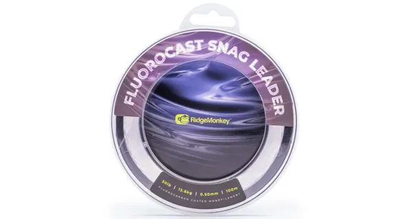 RIDGEMONKEY - Vlasec Fluorocast Snag Leader 0,6 mm 40 lb 100 m Clear