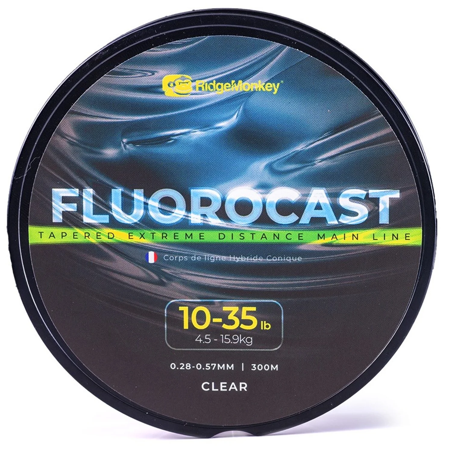 RIDGEMONKEY RIDGEMONKEY - Vlasec FluoroCast Tapered Extreme Distance Mainline 0,28-0,57 mm 30-35 lb 300 m Clear