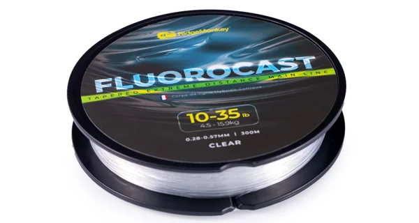 RIDGEMONKEY - Vlasec FluoroCast Tapered Extreme Distance Mainline 0,28-0,57 mm 30-35 lb 300 m Clear