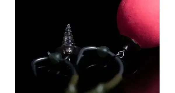 RIDGEMONKEY - Vrtáčky s kroužkem Connexion Hook Ring Bait Screws