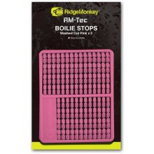 RIDGEMONKEY - Zarážka RM-Tec Boilie Stops růžová 216 ks