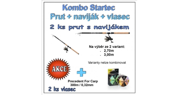 SAENGER - Prut Startec Allround 3 m 30-75 g + naviják + vlasec 1+1
