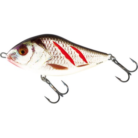 SALMO - Slider Floating Wounded Real Grey Shiner 10 cm