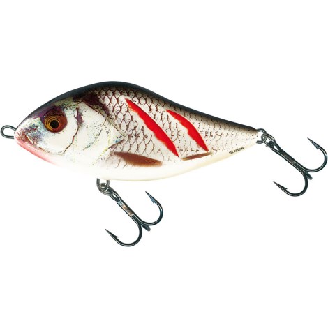 SALMO - Slider Floating Wounded Real Grey Shiner 7 cm