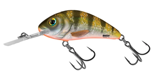 SALMO - Wobler Rattlin Hornet Floating Yellow Holographic Perch 5,5 cm