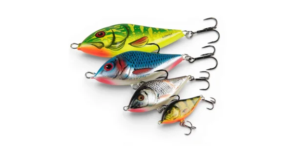 SALMO - Wobler Slider Sinking 12 cm 77 g Wounded Real Grey Shiner