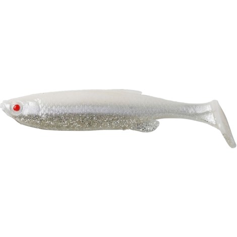 SAVAGE GEAR - Gumová nástraha 3D Fat Minnow T-Tail White Silver 10,5 cm 11 g