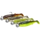 SAVAGE GEAR - Gumová nástraha Cannibal Shad Clearwater Mix 10 cm 9 g s háčkem 10 g #3/0 4 ks