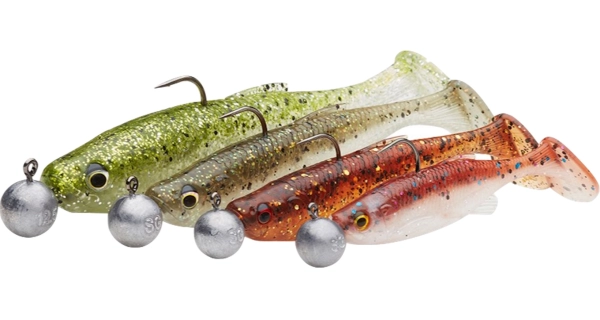 SAVAGE GEAR - Gumová nástraha Fat Minnow T Tail RTF Clearwater Mix 7,5 cm 5 g 4 ks