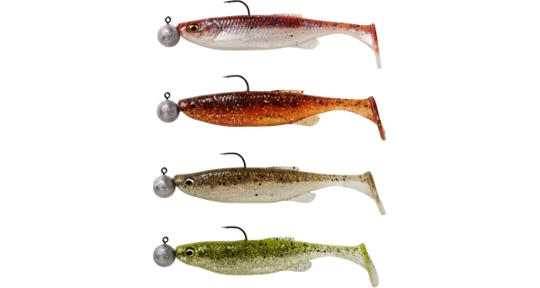 SAVAGE GEAR - Gumová nástraha Fat Minnow T Tail RTF Clearwater Mix 9 cm 7 g