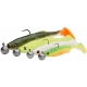 SAVAGE GEAR - Gumová nástraha Fat Minnow T Tail RTF Darkwater Mix 7,5 cm 5 g 4 ks