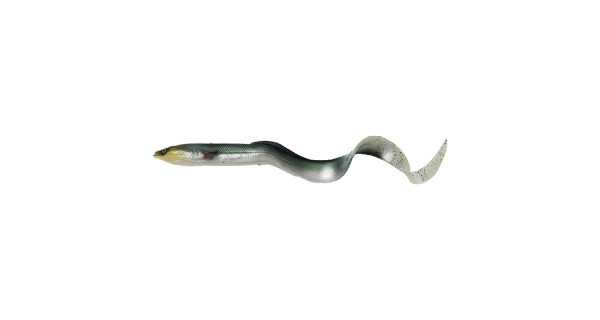 SAVAGE GEAR - Gumová nástraha LB Real Eel Green Silver 15 cm 12 g