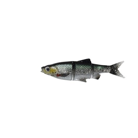 SAVAGE GEAR - Gumová nástraha LB Roach Swim & Jerk 10 cm Green Silver